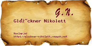 Glöckner Nikolett névjegykártya